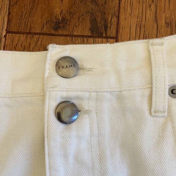 White Denim FRAME skirt - Picture 5 of 13
